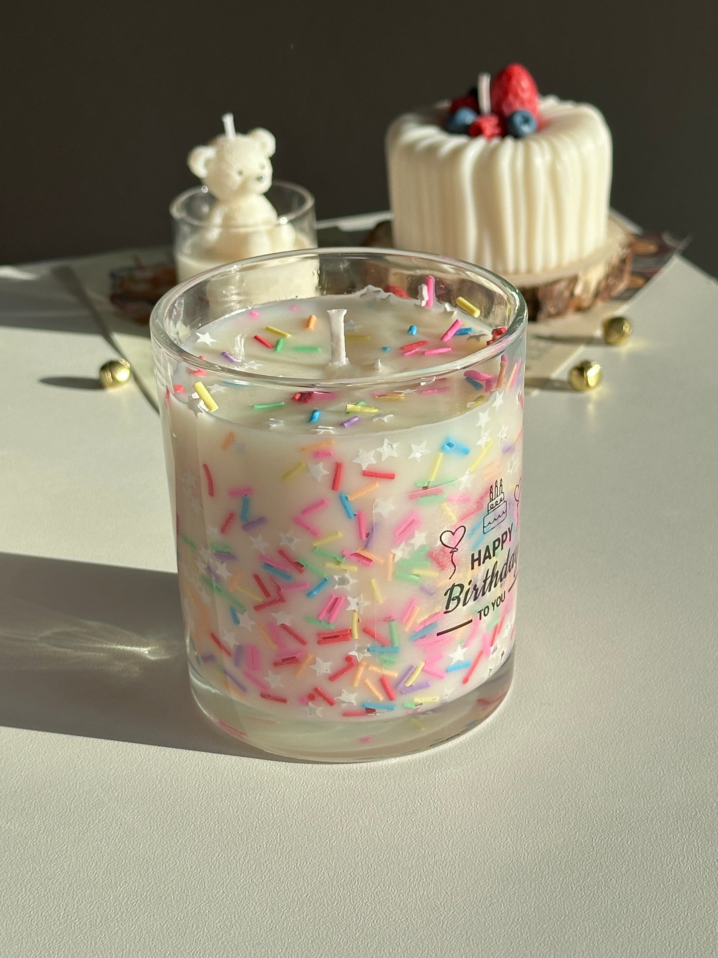 Konfetti-Kerze „Birthday Cake“
