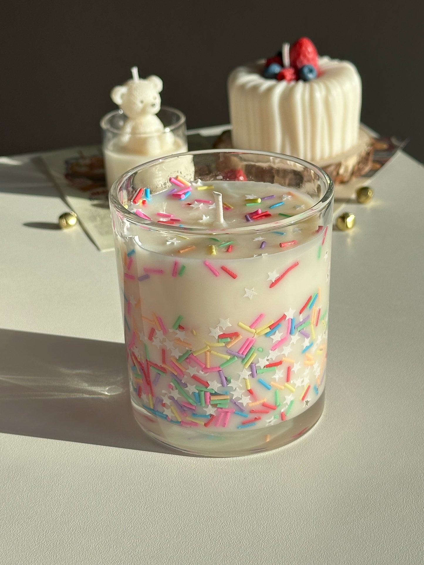 Konfetti-Kerze „Birthday Cake“
