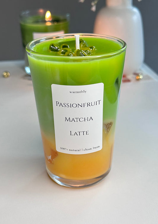 Iced Matcha Latte x Passionfruit Kerze