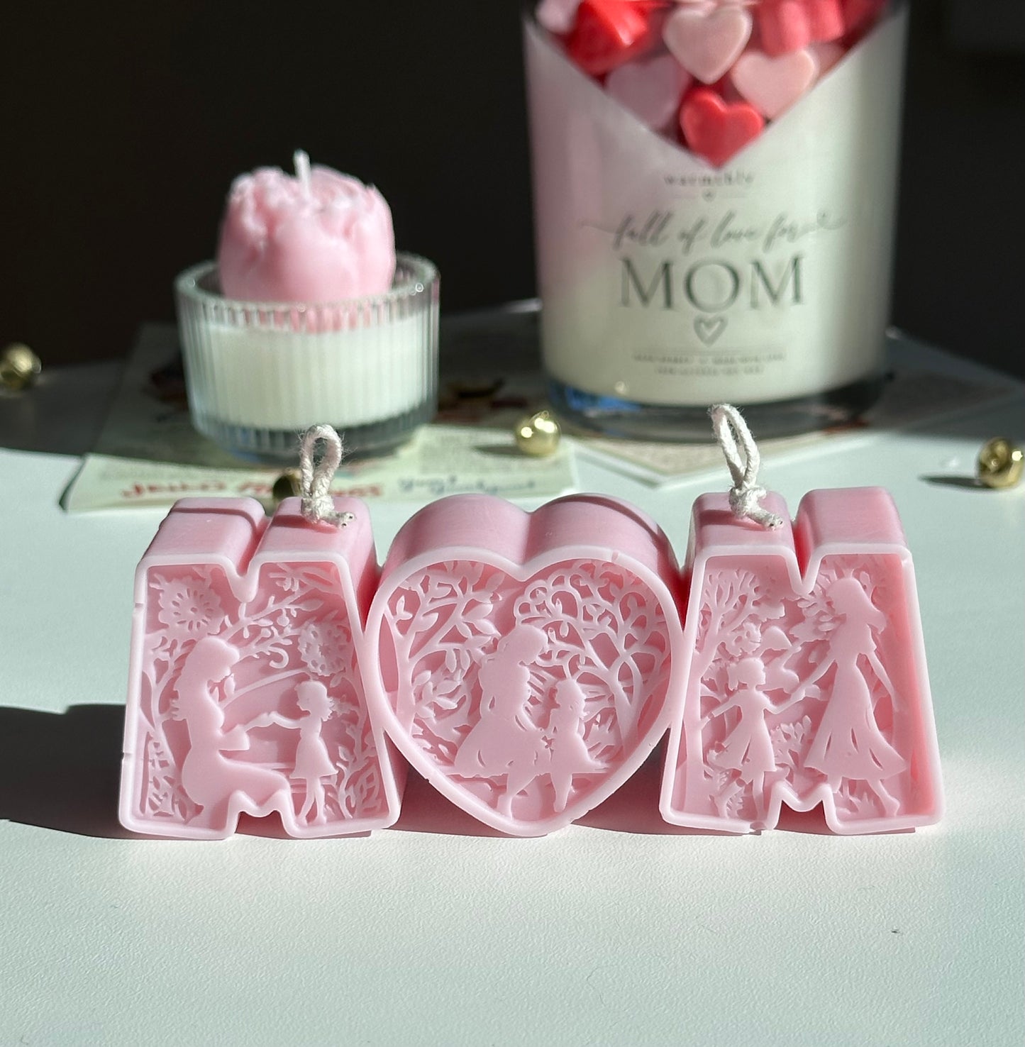 „MOM“ Sojawachs-Kerze