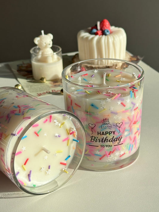 Konfetti-Kerze „Birthday Cake“