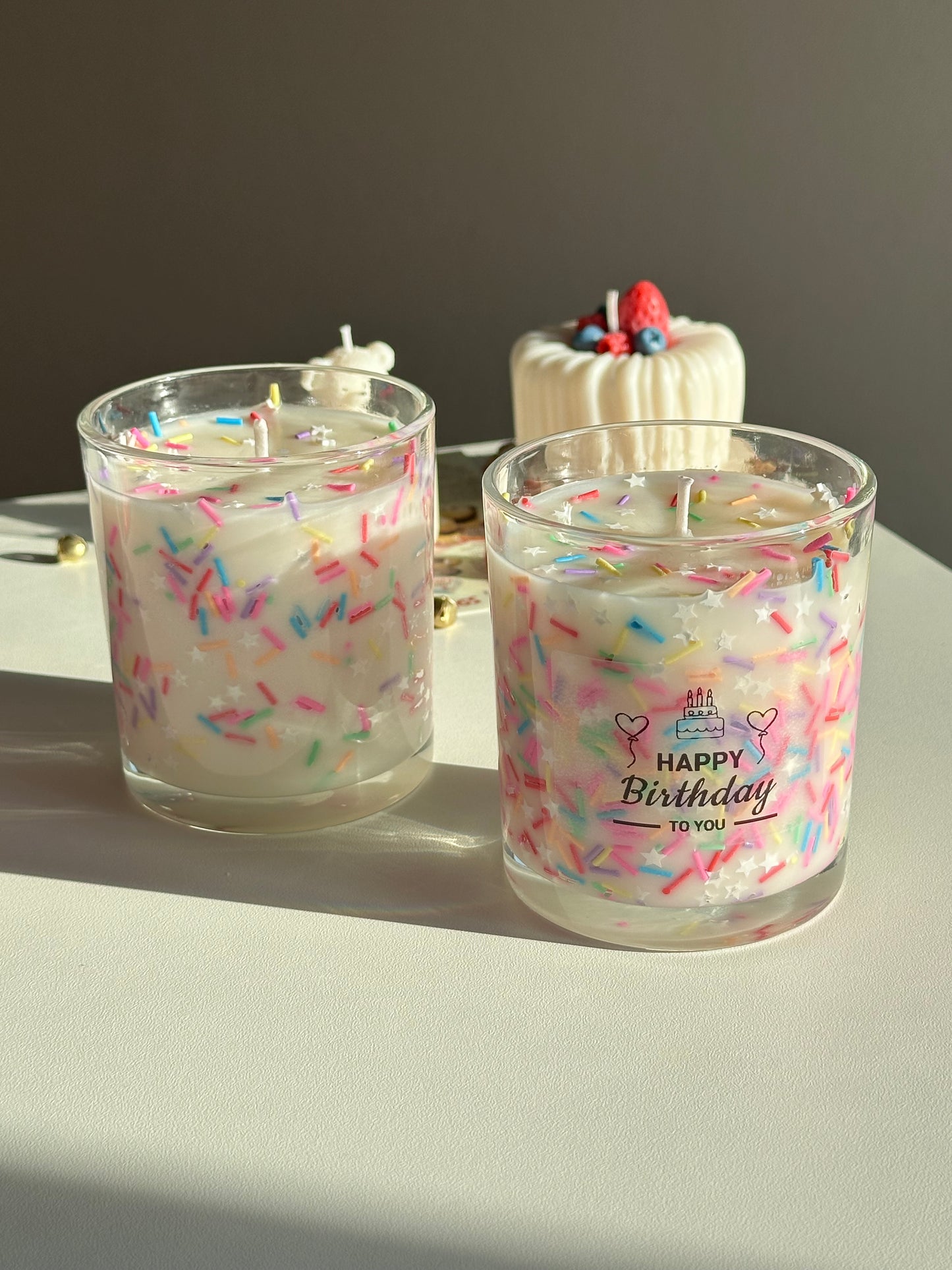 Konfetti-Kerze „Birthday Cake“