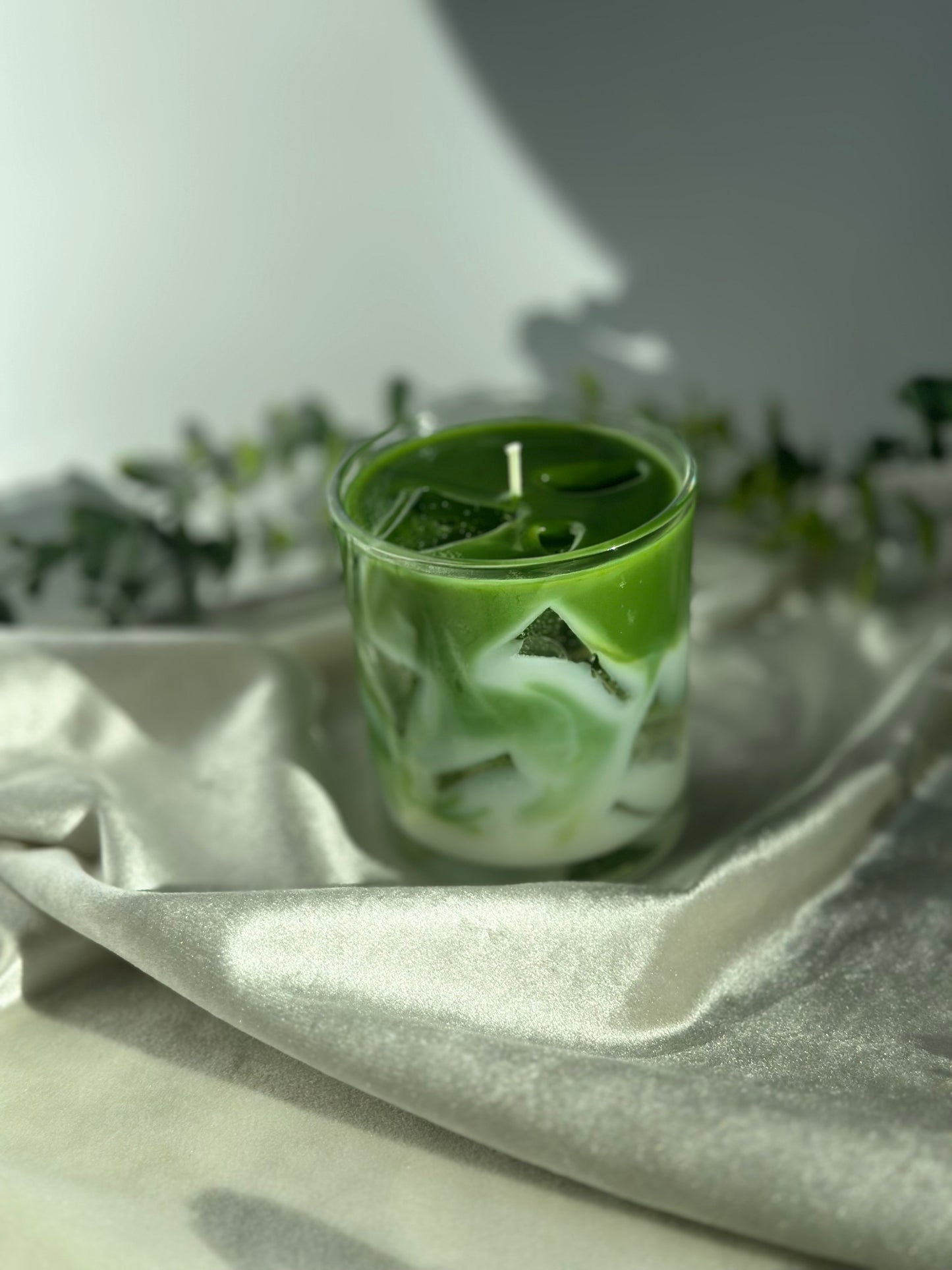 Iced Matcha Latte Kerze